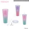 Vaso Trmico Trendy Combinado Rosa-aqua 19017/19018 720 ml (031113/031110)