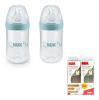 NUK SET 2 MAMADERAS NATURE SENSE 260ML (2889)